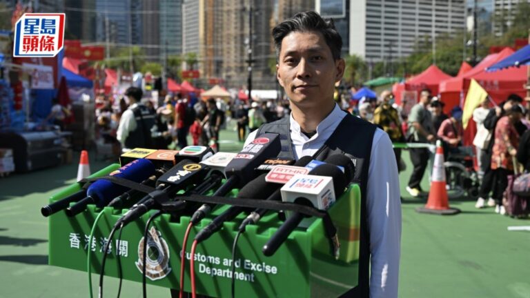 海關年宵維園出擊！派傳單嚴打侵權貨 巡查全港商舖果斷執法