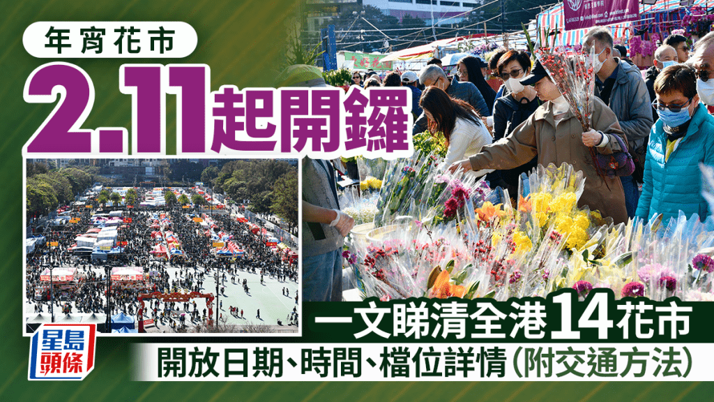 【2026年宵攻略】全港14大花市+2大市集日期、時間、攤位、交通一文整合！