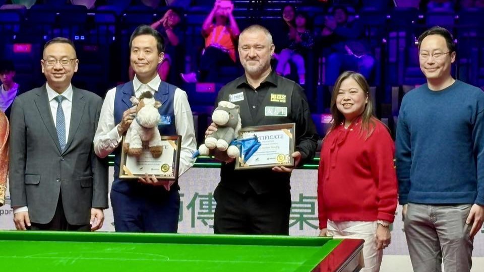 【桌球盛事】傅家俊表演賽轟出147滿分！羅淑佩親眼見證大讚：希望他常常打出