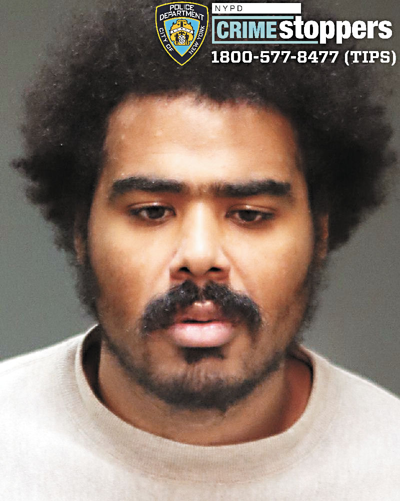 圖為涉案男嫌。 NYPD