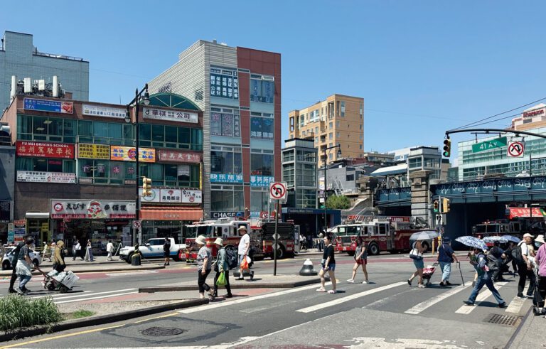 法拉盛街景。 圖片僅做示意之用