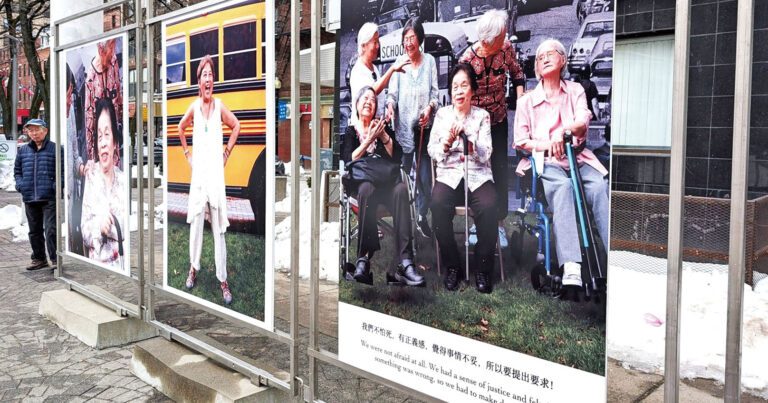 《唐人街的校車抗爭，1975》展出現場。李強攝