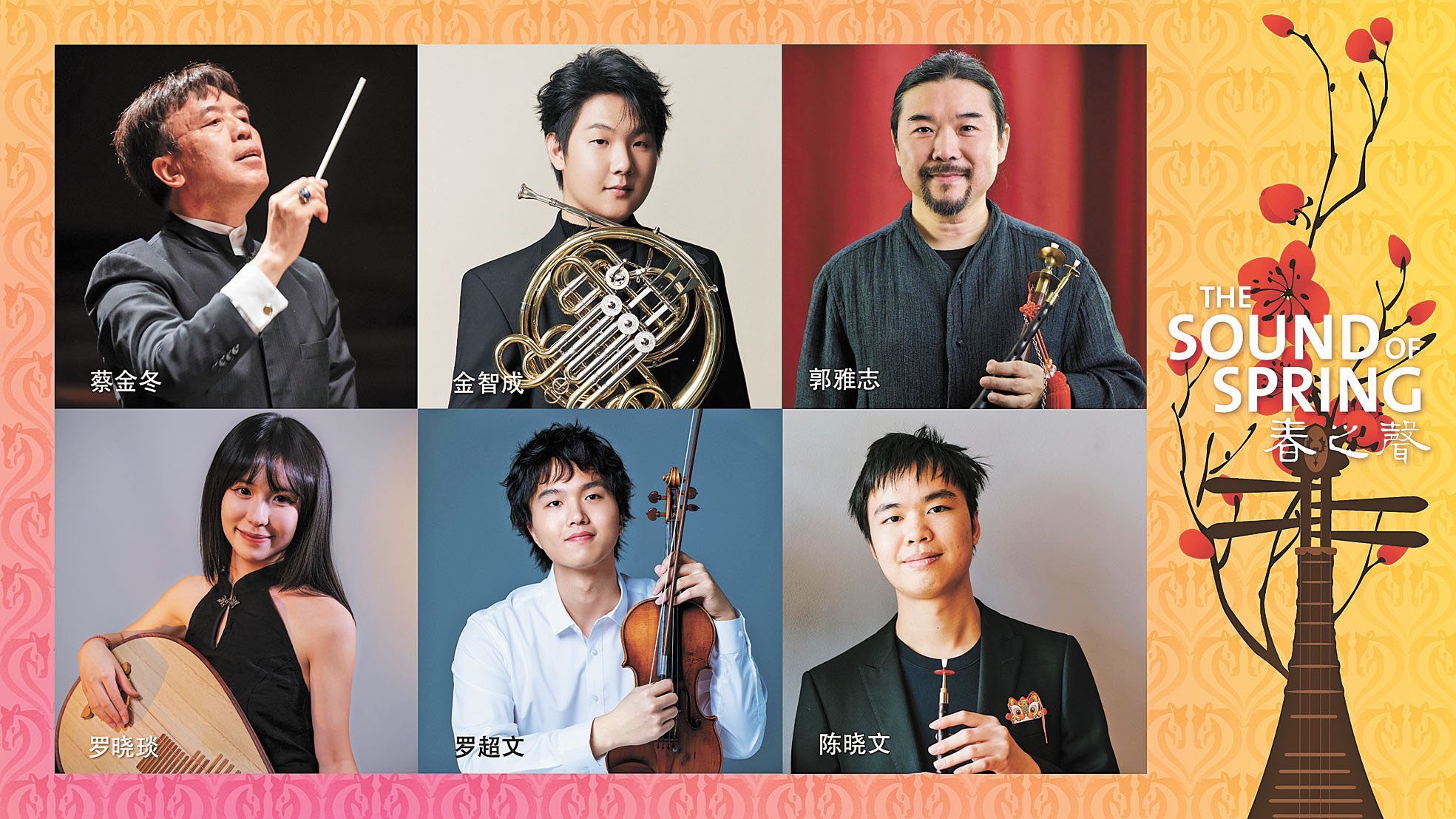 參與「春之聲」音樂會的演奏者。