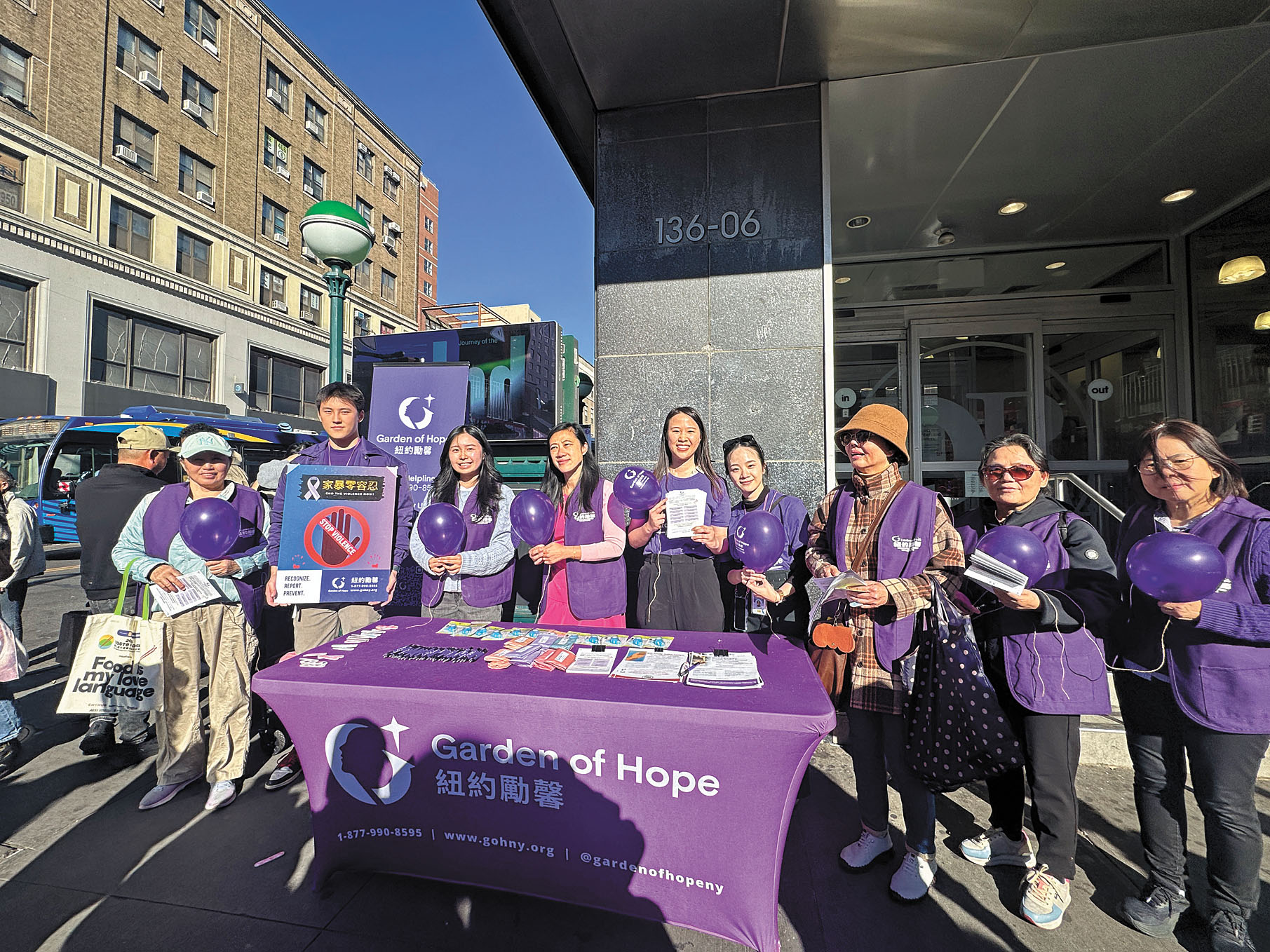 紐約勵馨組織過往活動圖。