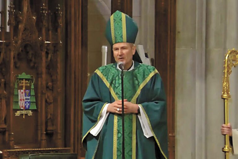 希克斯受到信眾熱烈歡迎，展現出親民作風。 聖派翠克大教堂Youtube圖片