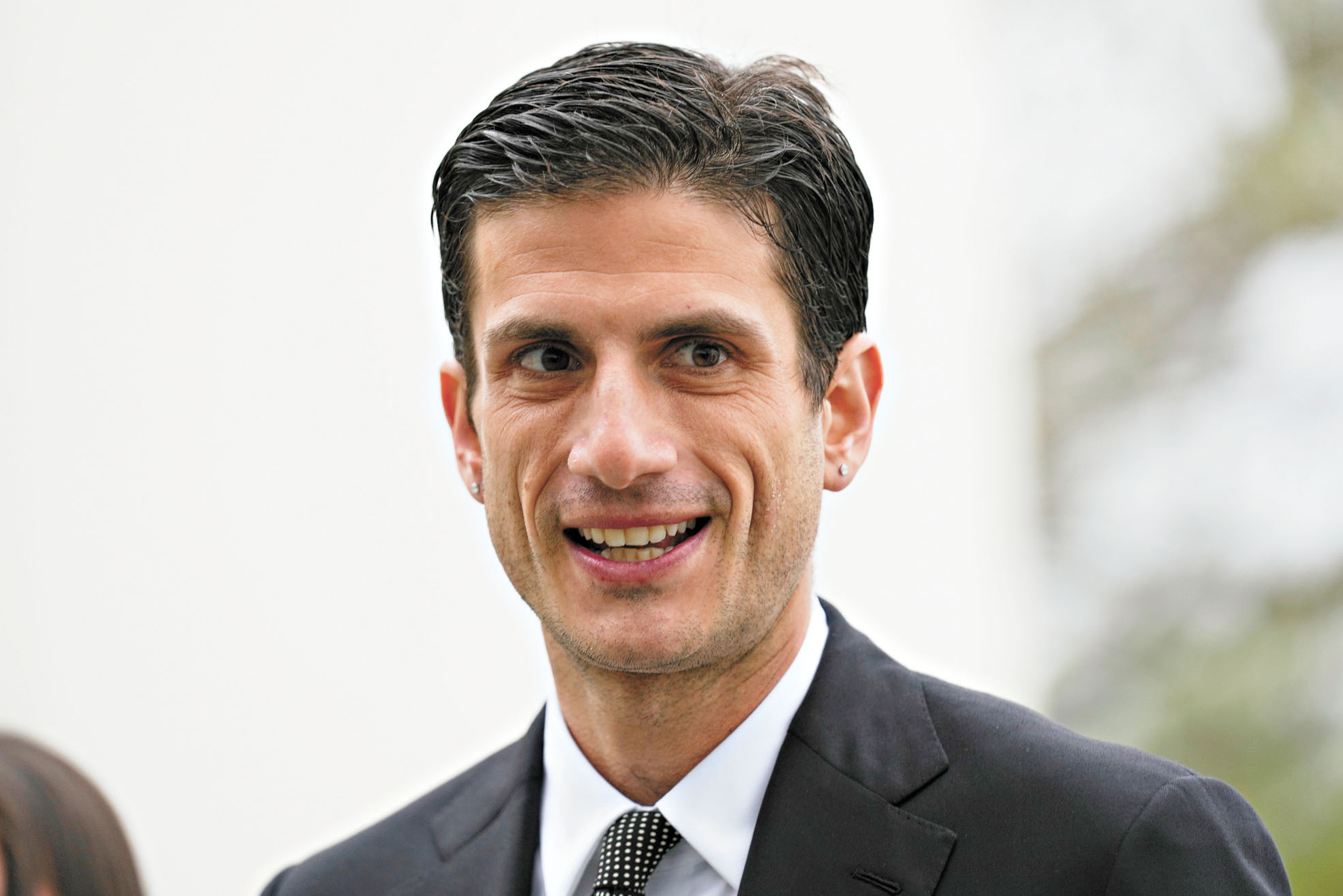 已故總統約翰甘迺迪外孫施洛斯伯格競選聯邦眾議員。美聯社資料圖片