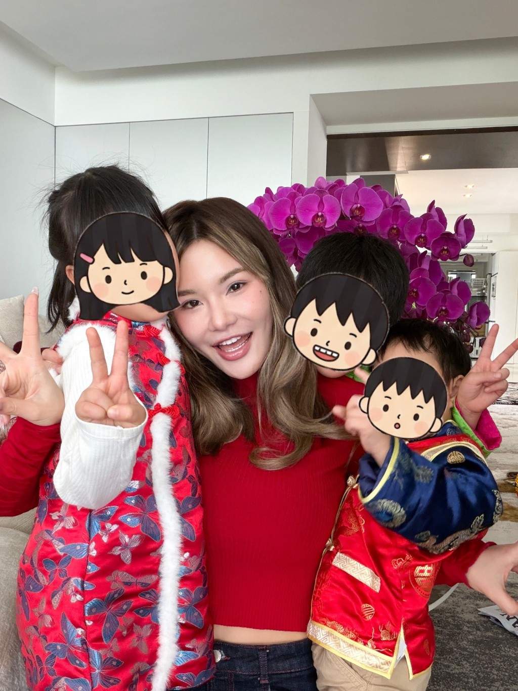她感激子女之間互相扶持，建立了深厚感情和責任感。