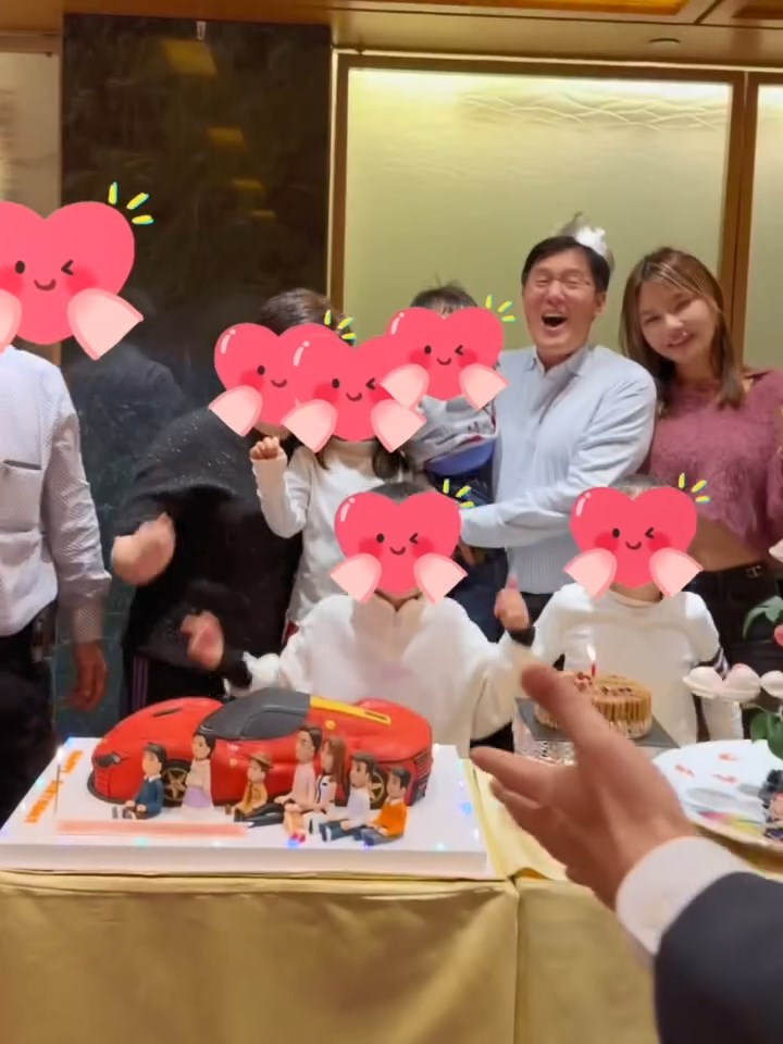 她曝光為馬清鏗慶祝生日的片段。