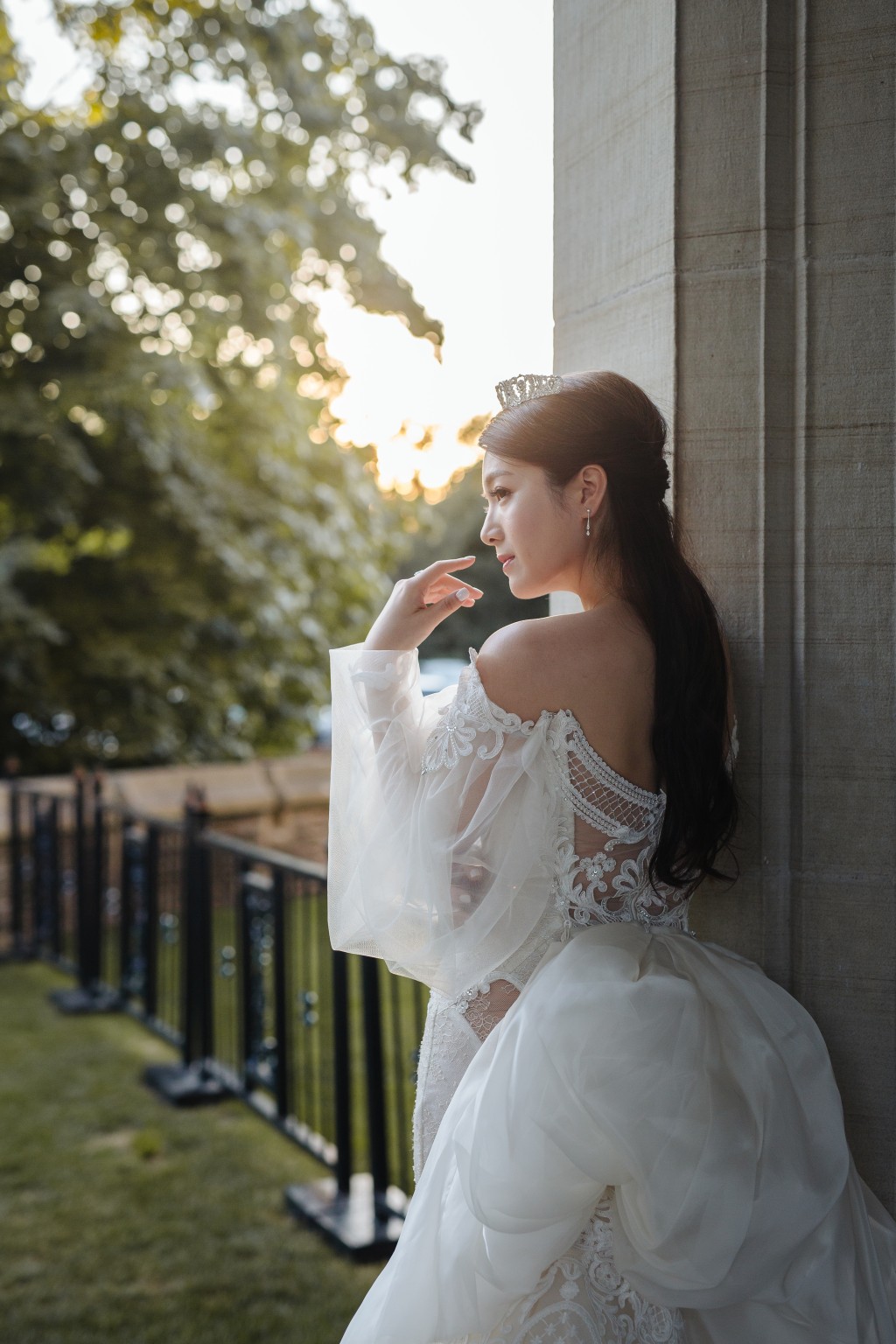 苟芸慧結婚時的造型如同公主。