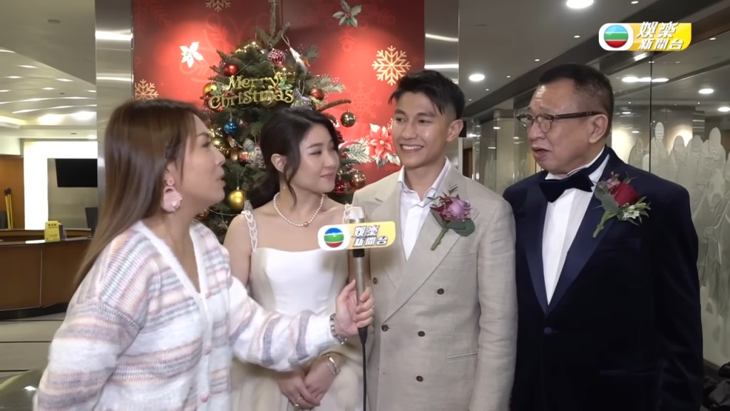 談到嫁女心情,許紹雄笑言:「當然開心,我一早就睡了。」